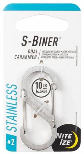Nite Ize Edelstahl S-Biner Gr��e #2 - Bild vergr��ern 