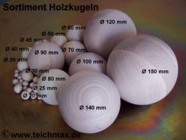 150 Holzkugel Buche  150 mm