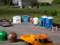 Auhagen 42593 Mobiltoiletten Recyclingcontainer Ausgestaltung Bausatz H0