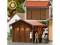 Busch 1469 Bahnhofsaborthaus Toilettenhaus aus echt Holz H0 Bausatz