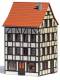 Busch 1536 Altstadt Eckhaus Fachwerk Bausatz H0