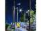 Busch 4154 Straßenleuchte Lampe mit Holzmast H0