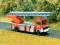 Busch 5608 Feuerwehr Leiterwagen MB LP 809 elektronisches Blaulicht H0
