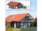 Busch 8246 modernes Wohnhaus braun mit Carport aus echt Holz N Bausatz