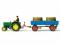 Preiser 17943 Ackerschlepper Lanz D 2416 mit 2 Bütten auf Anhänger H0