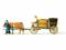 Preiser 30397 Winzerwagen mit Kühen und Figuren Fertigmodell H0