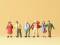 Preiser 79021 Passanten stehend und gehend 6 Figuren N
