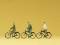 Preiser 79087 Radfahrer 3 Figuren mit Fahrrädern Radler Fahrradfahrer N