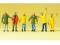 Preiser 79142 Arbeiter mit Schutzkleidung 6 Figuren Bauarbeiter N