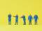 Preiser 79180 THW Helfer 5 Figuren technisches Hilfswerk N