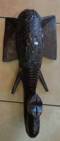 Elephant Head Wall Black XXL