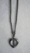 Hämatit Halsketten  - Heart