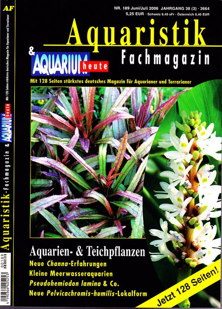 Aquaristik-Fachmagazin, Ausgabe 189
