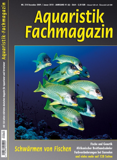 Aquaristik-Fachmagazin, Ausgabe 210 (Dezember 2009/Januar 2010)