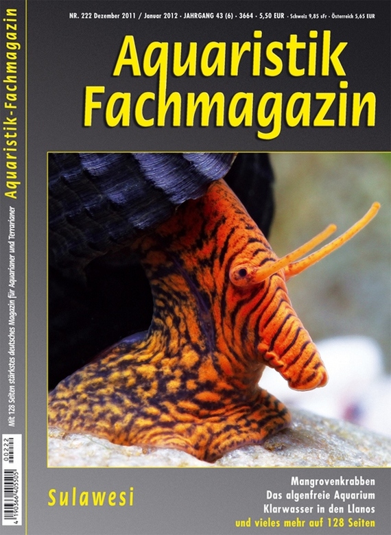 Aquaristik-Fachmagazin, Ausgabe 222 (Dezember 2011/Januar 2012)
