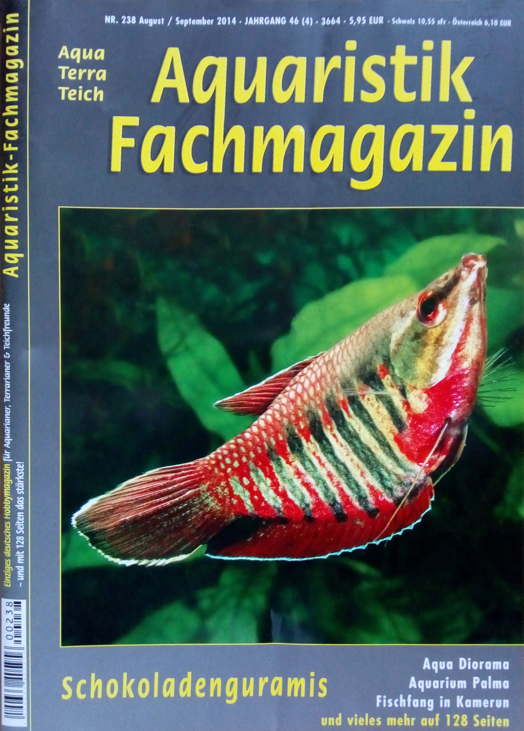 Aquaristik-Fachmagazin, Ausgabe 238 (Aug./Sept. 2014)