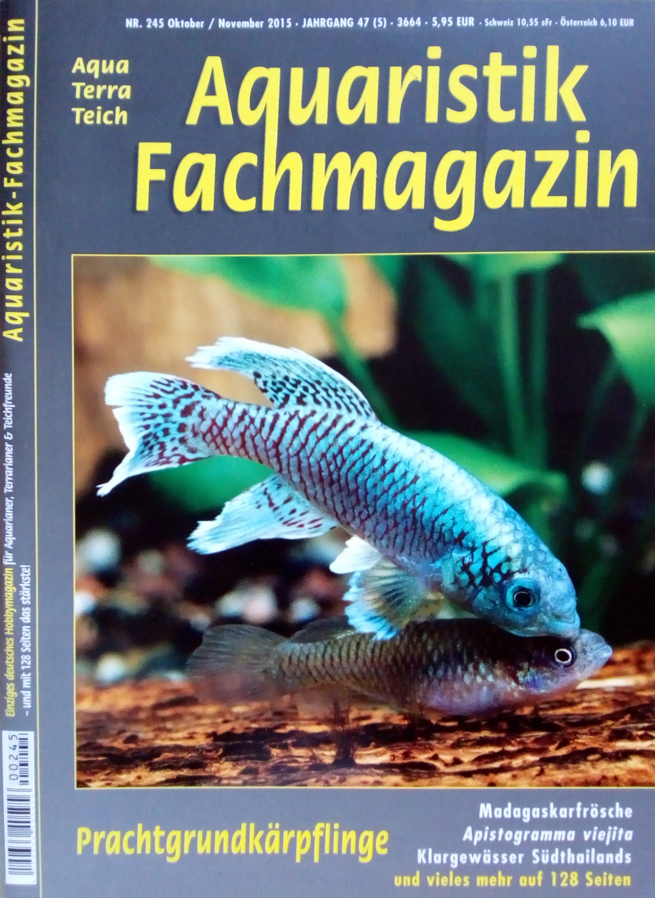 Aquaristik-Fachmagazin, Ausgabe 245 (Okt./Nov. 2015)